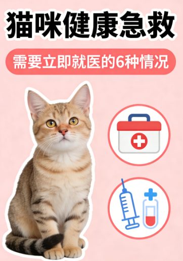 猫咪健康急救：需要立即就医的6种情况