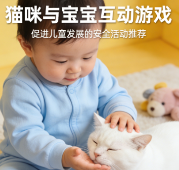 猫咪与宝宝互动游戏：促进儿童发展的安全活动推荐
