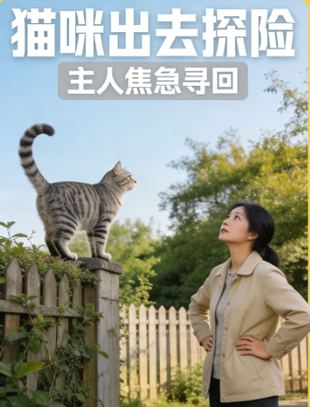 猫咪出去探险，主人焦急寻回
